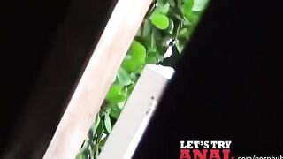 A cute redhead has sex on the bed and shows her tits
