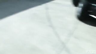 Blonde beauty Blair Summers has sex on the parking lot