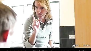 A young Japanese beauty is having sex right in the bathroom