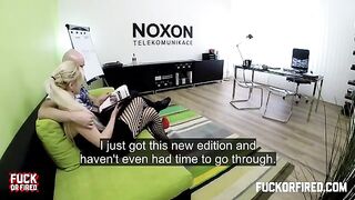 It is pleasant to have sex right in the workplace