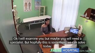 The cunning doctor checked the patient and then had sex with her