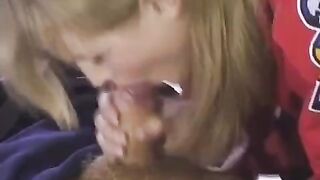 The fan gave the hockey player anal sex during the break