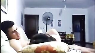 In the evening, as always, they decided to fuck on the couch in a steamy homemade scene