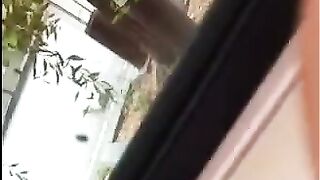 He could jerk off his big cock right on the street, but should not have done it