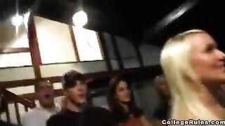 Bunch of wet pussies gets fucked at a party