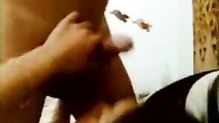 An Asian guy got fucked hard in his hotel room, a total mess