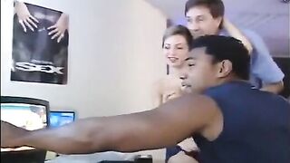 The actress was fucked by listening to two guys