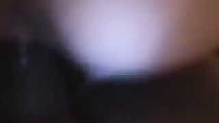 The Negro guy finishes his cum on the Latin girl's face