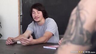 I tied the girl with stockings and fucked her on the bed