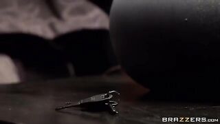 I tied the girl with stockings and fucked her on the bed