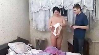 A pervert old man fucked his own son’s wet pussy