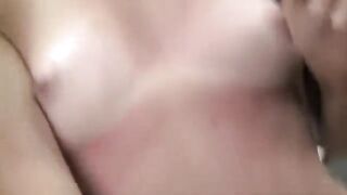 First anal sex with a young brunette at the casting session