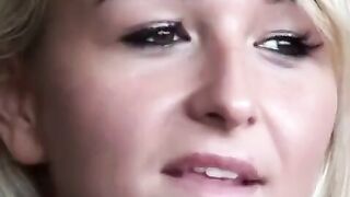 She got her asshole gapped and then sucked a cock