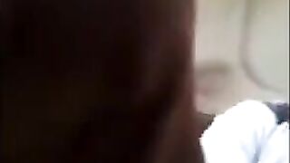 The pretty girl watched as a man jerked his huge dick