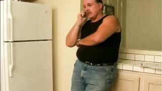 An old woman was joyfully fucked by a young guy