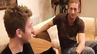 A naked sister poses, and her brother takes off all his clothes too