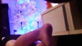 I got drunk and then I masturbated, lying on the floor in my panties