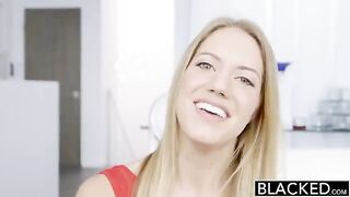 A long black dick penetrates all holes in a blonde beauty