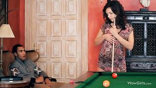 The guy made cunnilingus to the beautiful girl’s great pleasure