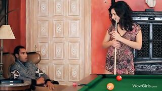 The guy made cunnilingus to the beautiful girl’s great pleasure