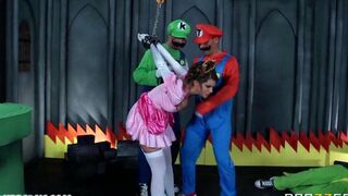 Sex performance with a man and two women in an intense group scene