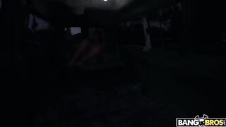 Giant tits brunette pornstar Piceper found a new lover in the car