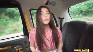 A girl is angry with her boyfriend and makes love in the car