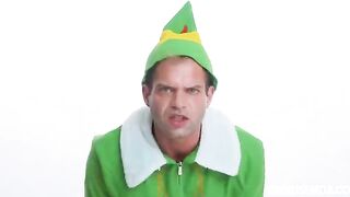 Letting The Elf In - a hot Christmas role play threesome