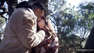 Babe fucked in her ass by two guys in a threesome