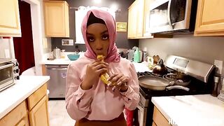 A girl with a humble character gets fucked by a guy in POV style