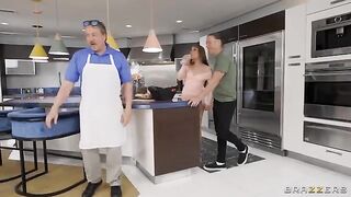A new neighbor meets her neighbor and things get oily