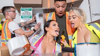 Working girls are having an orgy, because they are not ashamed to do it