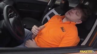 Revenge for the road rage ends in a rough fuck