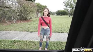 The model is willing to do anything for money. Watch the video