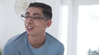 Pervert guy gets stuck to stepmom's boobs by magic