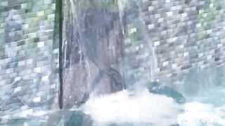 The mistress seduced the pool cleaner with a big cock