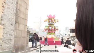 After the breakup, Iku Sakuragi went to Macao and found a new lover to fuck