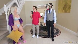 Cuckold husband watches as his wife gets fucked by a stranger