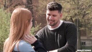 Sex in the middle of two juicy redheads is always a good idea