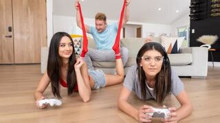 My boyfriend fucked me in front of my gamer roommates
