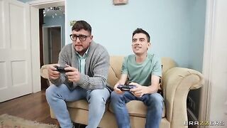 The guy came to the girl at the wrong moment, so he got intimate with the husband