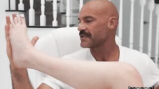A casual conversation turns into a rough encounter in the panties