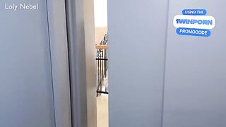 A cute girl masturbates with a vibrator and reaches a real orgasm