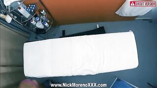 A young girl received a massage from a horny masseur