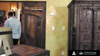 Dirty customer fucked Brandi Love, a hot MILF, during a phone meeting