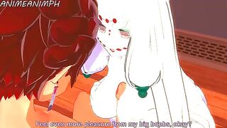 Spider Demon (Mother) fucks with Tanjiro Kamado in uncensored hentai