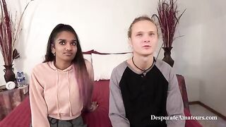 Hot Indian chicks fuck hard in Kama Sutra poses during casting session