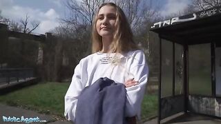 Ivi Rein learns English and gets fucked by Public Agent