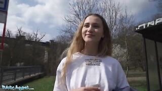 Ivi Rein learns English and gets fucked by Public Agent