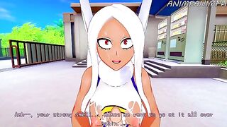 Mirko from My Hero Academia gets her pussy railed in this hot hentai video